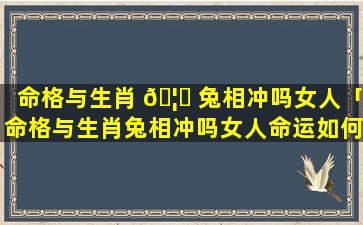 命格与生肖 🦄 兔相冲吗女人「命格与生肖兔相冲吗女人命运如何」